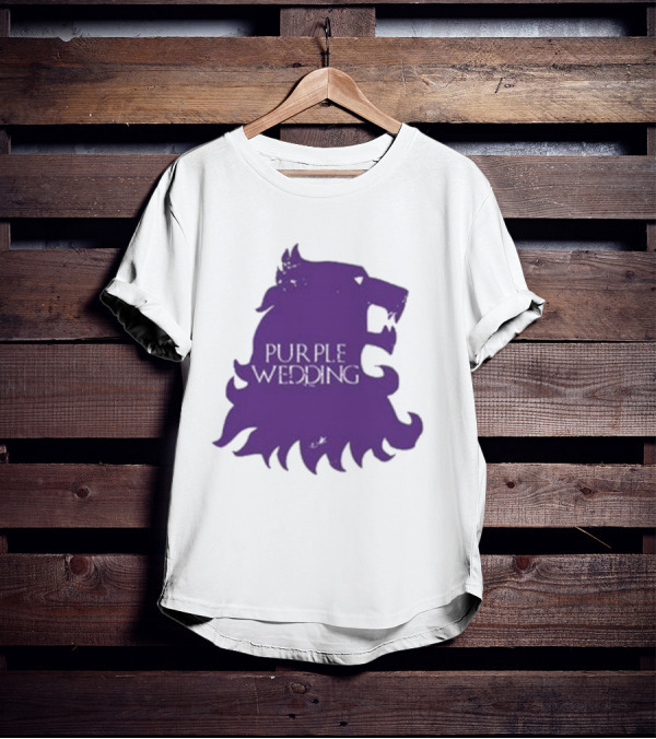 Purple Wedding Lannister Lion Crest T-Shirt