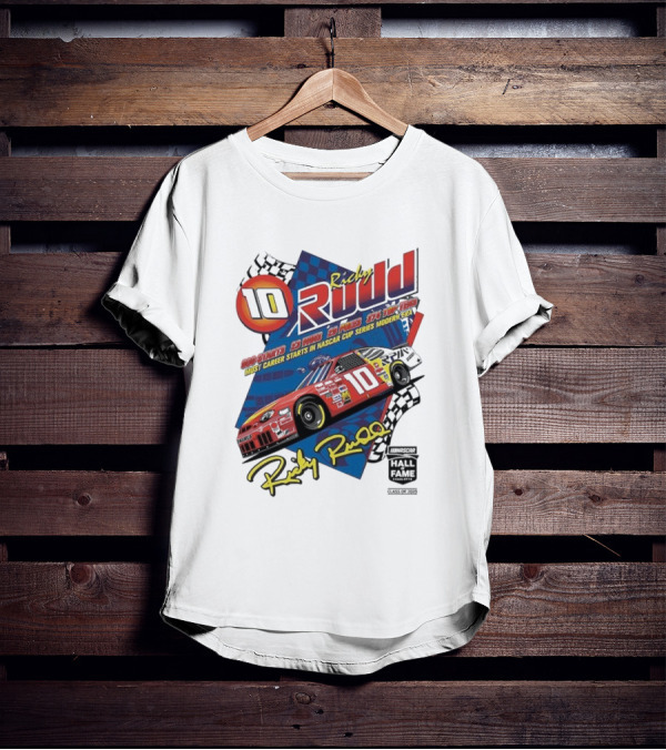 Ricky Rudd 2025 NASCAR Hall Of Fame Inductee 906 Starts 23 Wins 29 Top 5s 48 Top 10s Most Career Starts In NASCAR Cup Series Modern Era T-Shirt