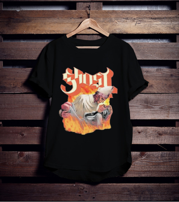 Ghost Nihil Embracing Flames T-Shirt