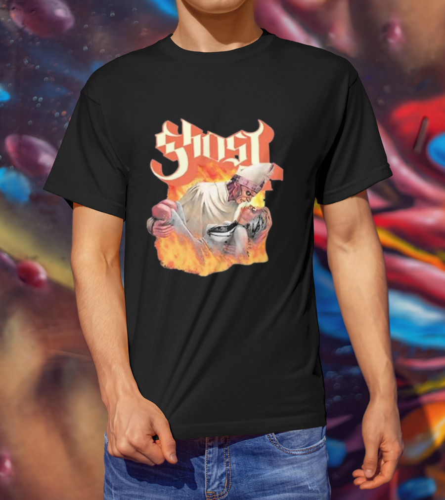 Ghost Nihil Embracing Flames T-Shirt