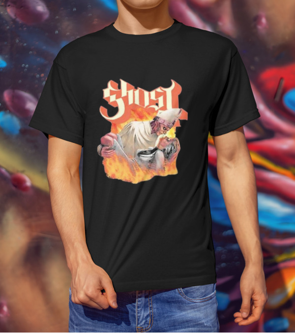 Ghost Nihil Embracing Flames T-Shirt