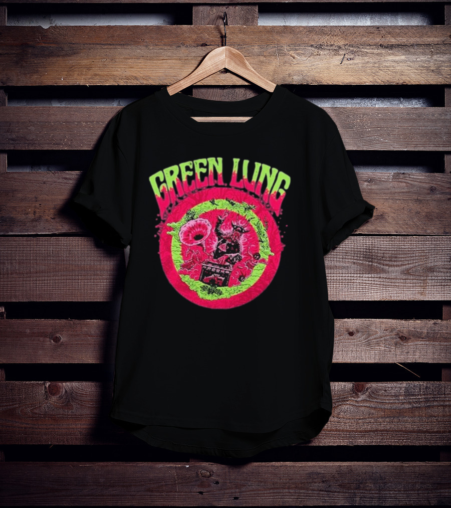 Green Lung Psychedelic Goatwizard DJ Visions T-Shirt