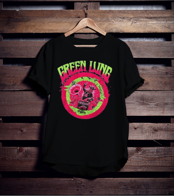 Green Lung Psychedelic Goatwizard DJ Visions T-Shirt