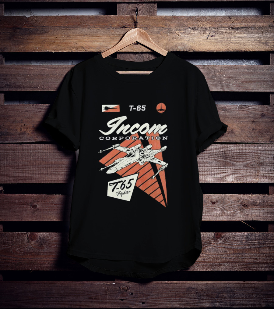 Incom Corporation T-65 Fighter Starship Graphic Retro T-Shirt