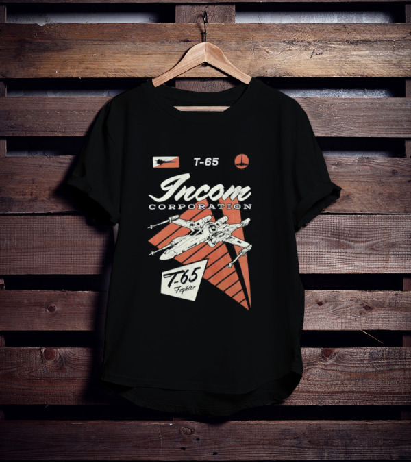 Incom Corporation T-65 Fighter Starship Graphic Retro T-Shirt
