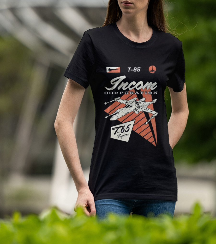 Incom Corporation T-65 Fighter Starship Graphic Retro T-Shirt