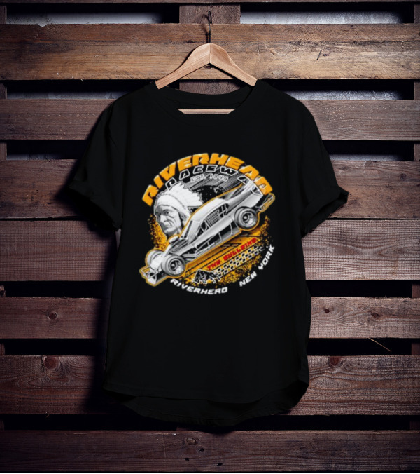 Riverhead Raceway Car Graphic Est 1940 Riverhead New York T-Shirt