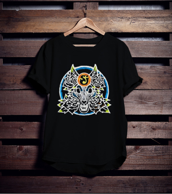 The String Cheese Incident Suwannee Wolf Symmetrical Floral T-Shirt