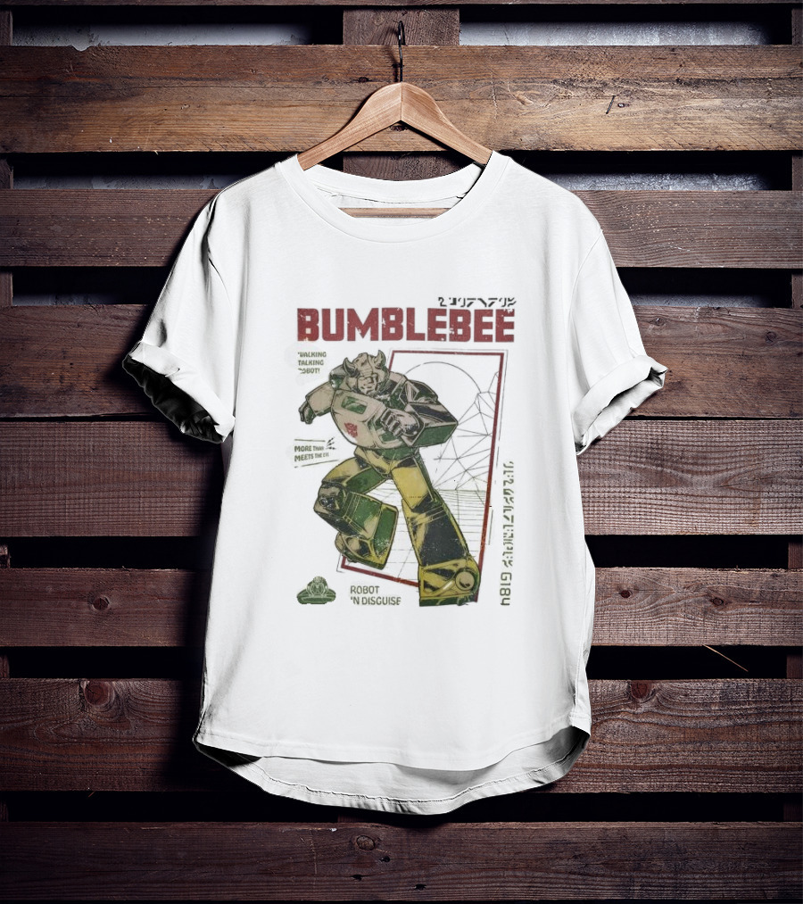 Bumblebee Walking Talking Robot More Than Meets The Eye Robot In Disguise T-Shirt