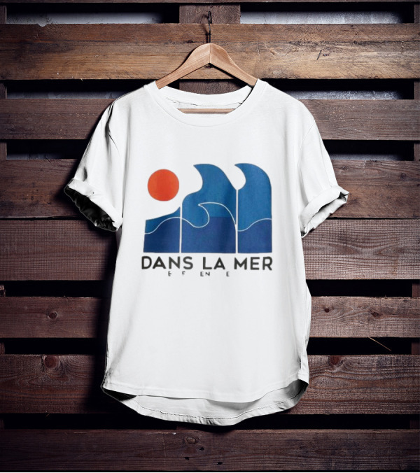 Dans La Mer Waves And Sun T-Shirt
