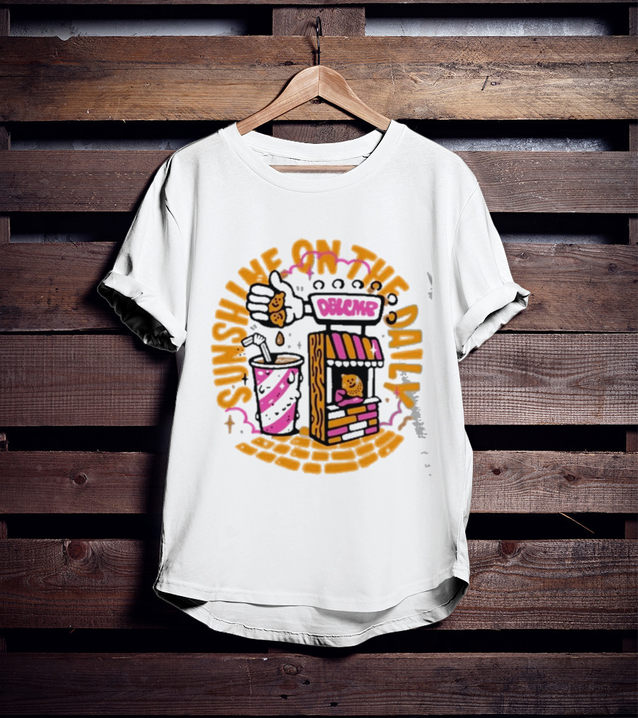 Doublecamp Daydream Sunshine On The Daily Dumplings Drink Stand T-Shirt