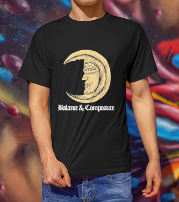 Balance And Composure Moon Face T-Shirt