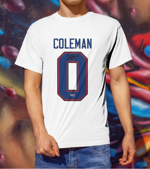 Coleman 0 Autograph Keon Coleman T-Shirt