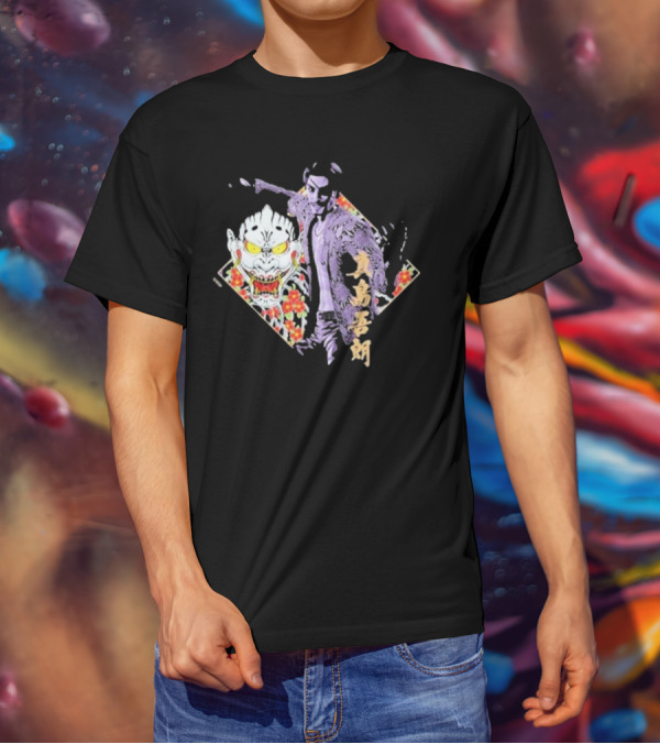 Like A Dragon Yakuza Goro Majima Oni Floral T-Shirt
