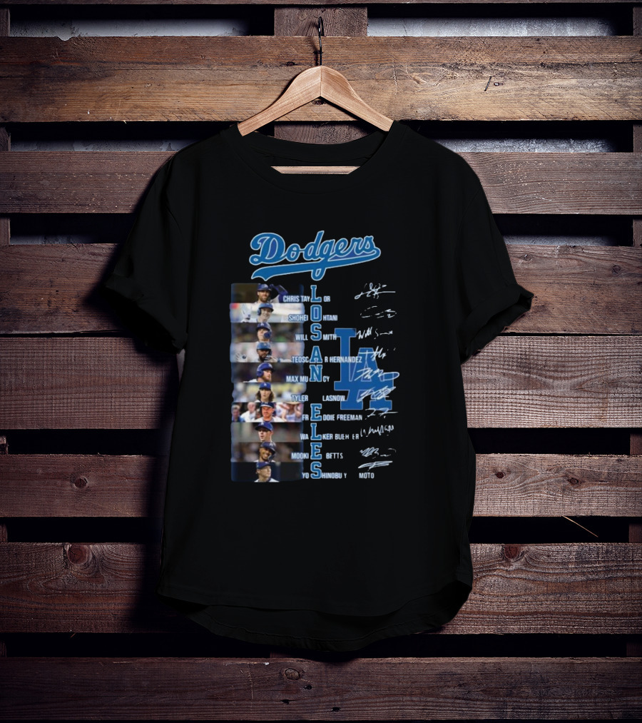 Dodgers Chris Taylor Shohei Ohtani Will Smith Los Angeles Freddie Freeman Mookie Betts Signatures T-Shirt