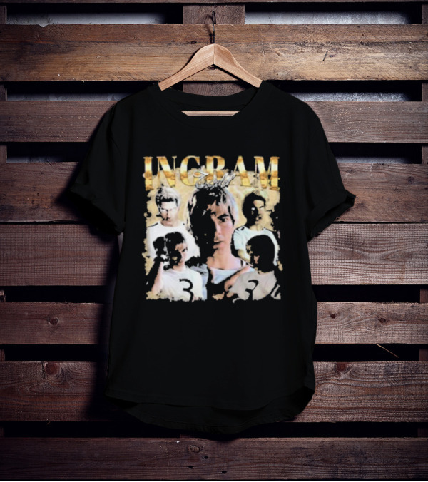 Todd Ingram Retro Collage With Gold Text And Number Three T-Shirt