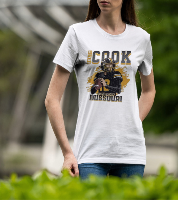 Brady Cook University Of Missouri Football Player T-Shirt