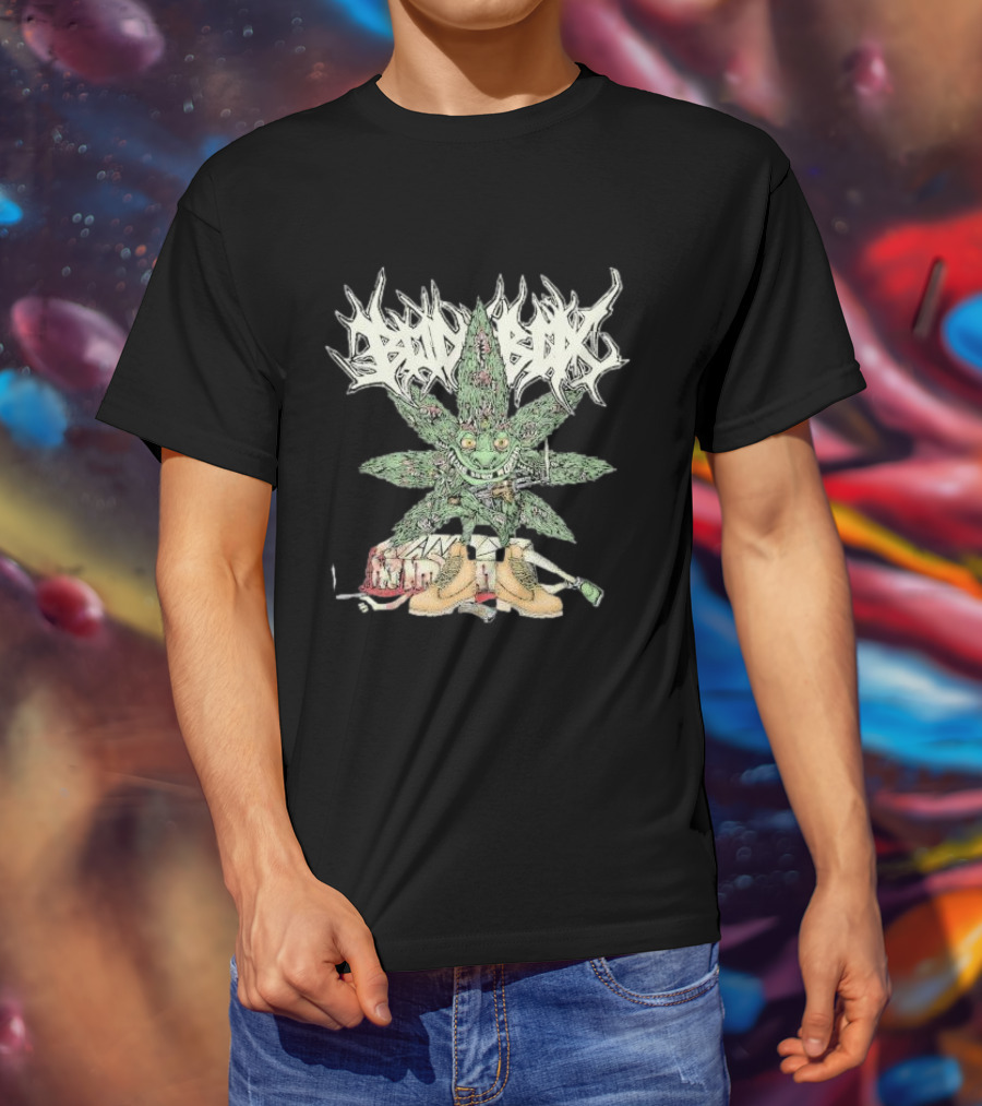 Bodybox Smoke Bars Graffiti Leaf Character Urban Boots T-Shirt