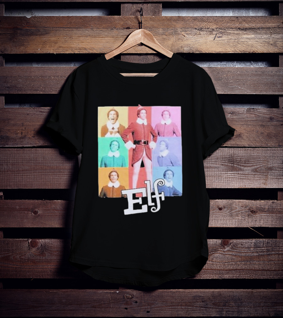Elf Colorful Pop Art Collage T-Shirt