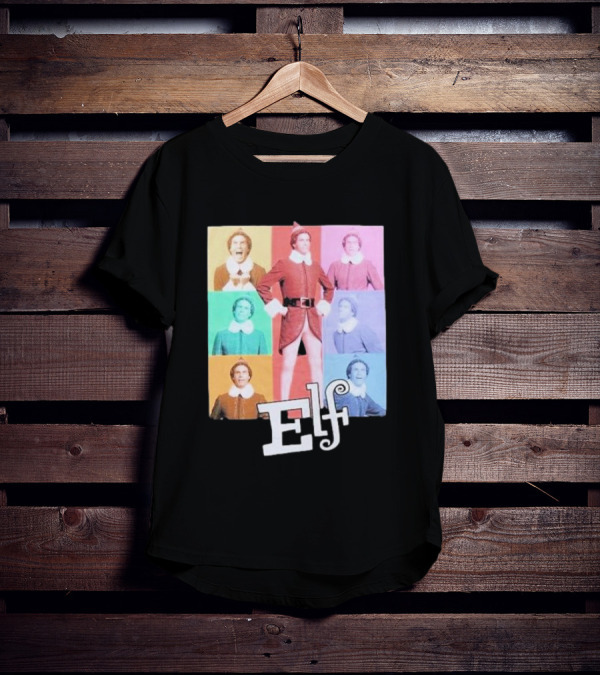 Elf Colorful Pop Art Collage T-Shirt