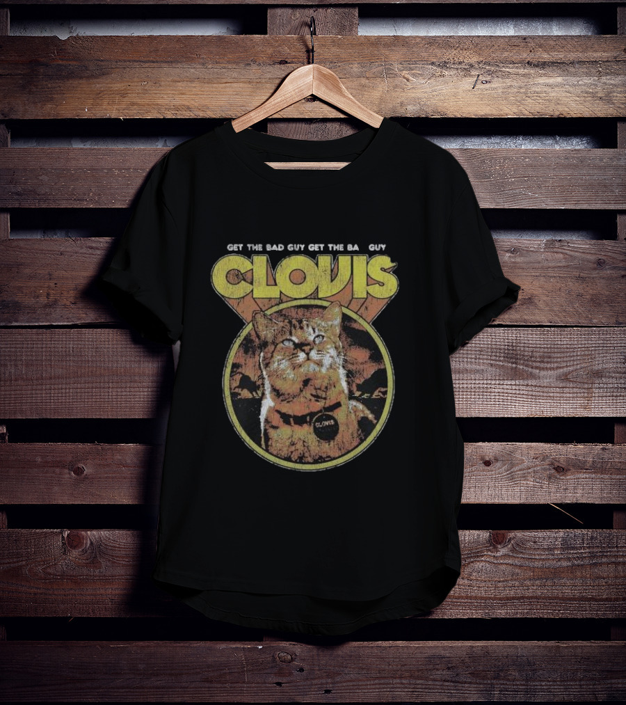 Get The Bad Guy Clovis The Attack Cat Retro T-Shirt