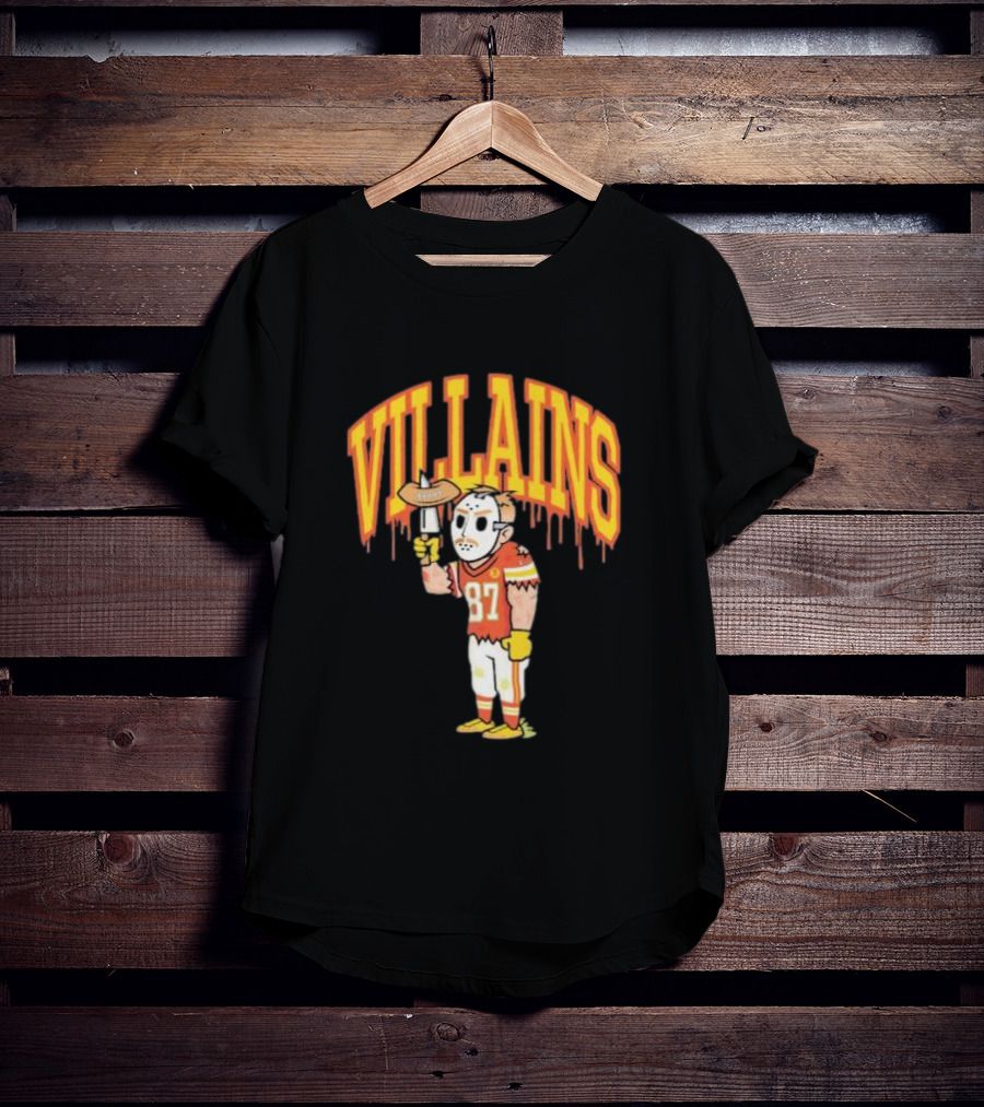 Villains 87 Sewkc X Made Mobb Football Masked Character T-Shirt