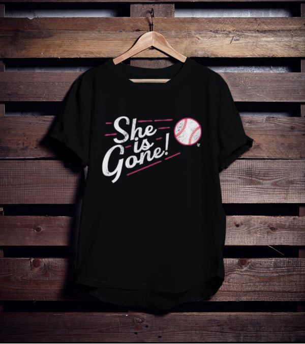 She Is Gone Baseball Los Angeles T-Shirt