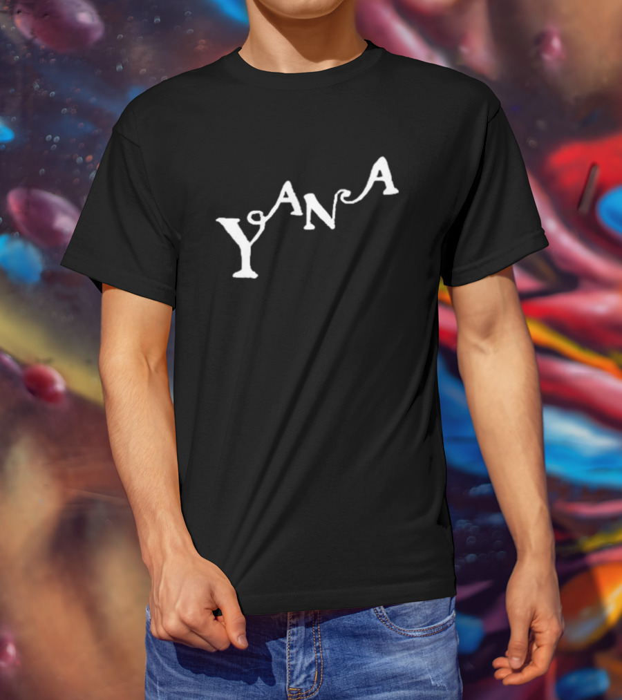 Yana Amy Curved Typography T-Shirt