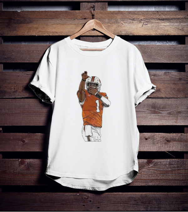 Cameron Ward Washington State Cougars Football Action Pose T-Shirt