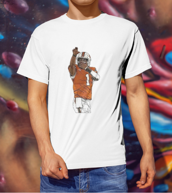 Cameron Ward Washington State Cougars Football Action Pose T-Shirt