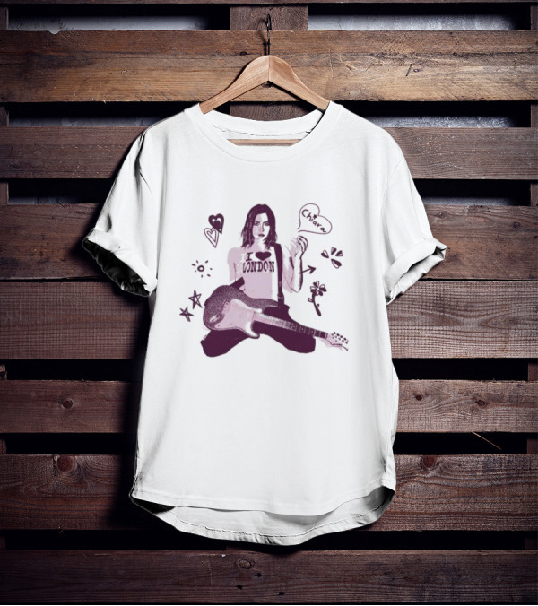 Chiara London Guitar Heart T-Shirt