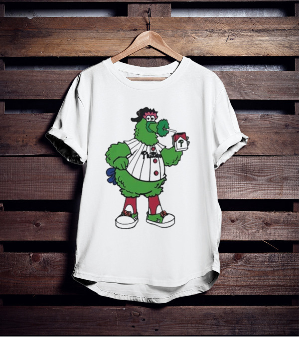 Philadelphia Phillies Mascot Smoking Pirate T-Shirt