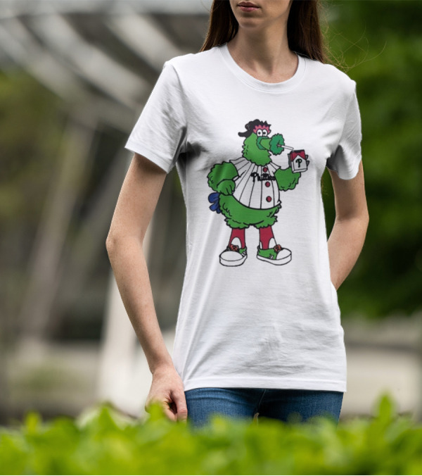Philadelphia Phillies Mascot Smoking Pirate T-Shirt