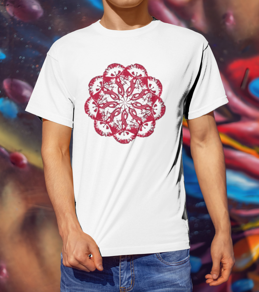 Slipknot Red Mandala Flower T-Shirt