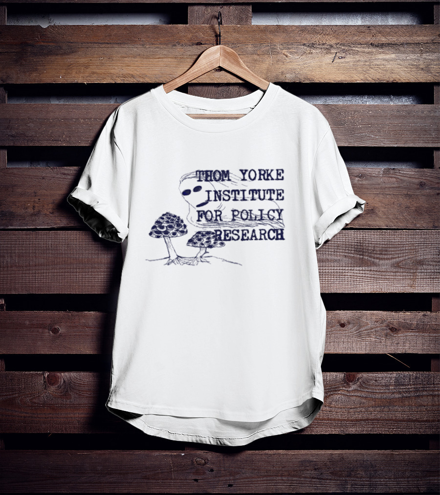 Thom Yorke Institute For Policy Research Mushroom Sketch T-Shirt