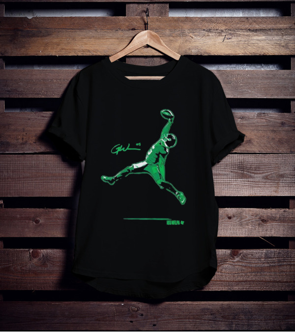 Garrett Wilson One-Handed Air Catch GW #5 NFLPA T-Shirt