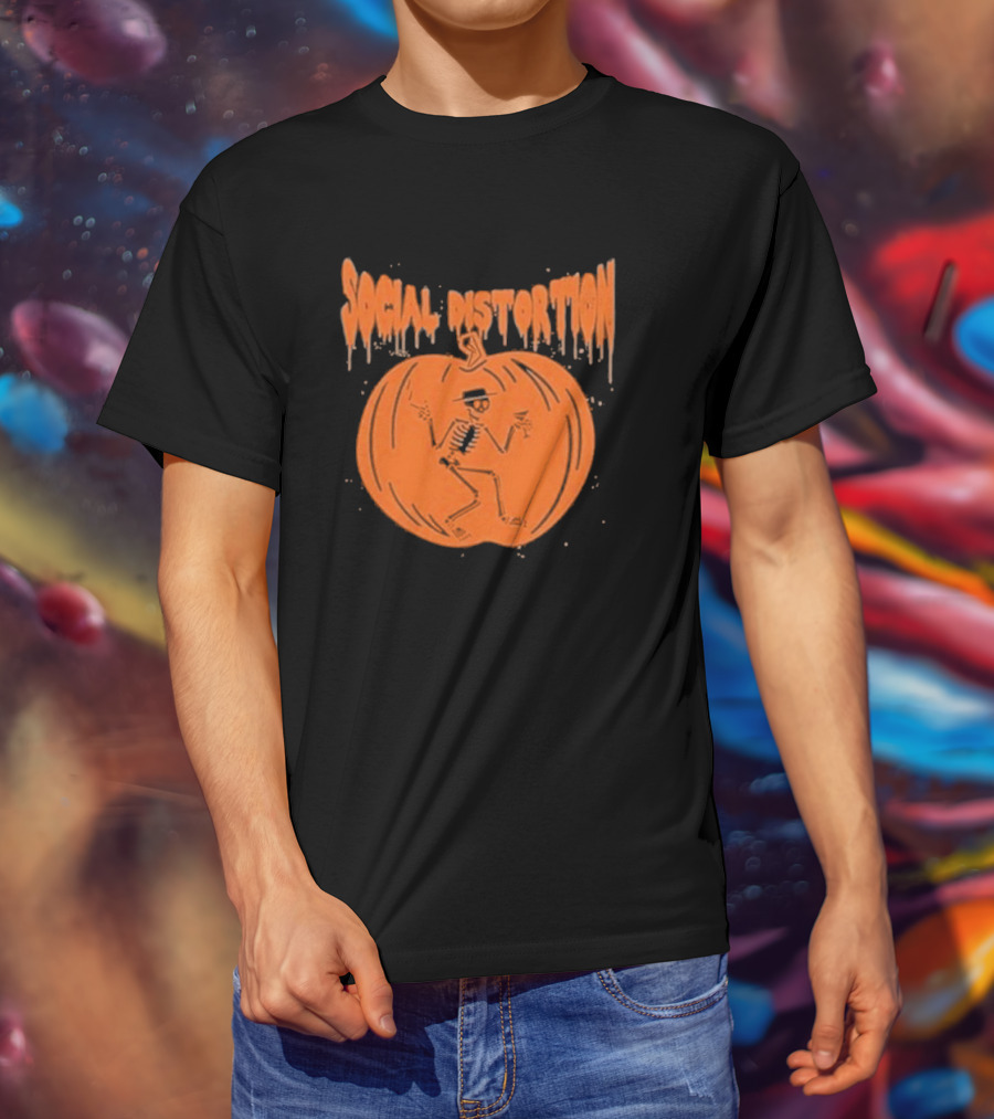 Social Distortion Skeleton Pumpkin T-Shirt