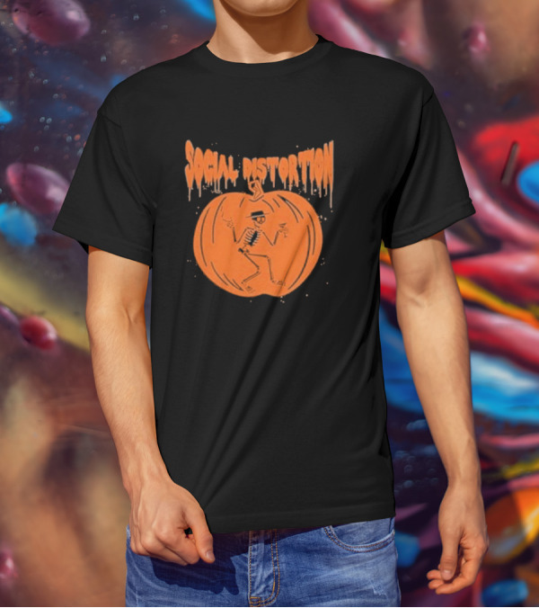 Social Distortion Skeleton Pumpkin T-Shirt