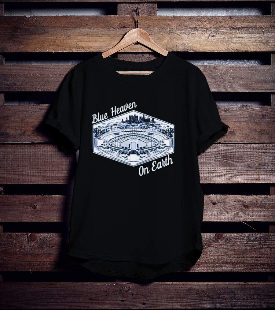 Los Angeles Dodgers Blue Heaven On Earth Stadium Skyline T-Shirt