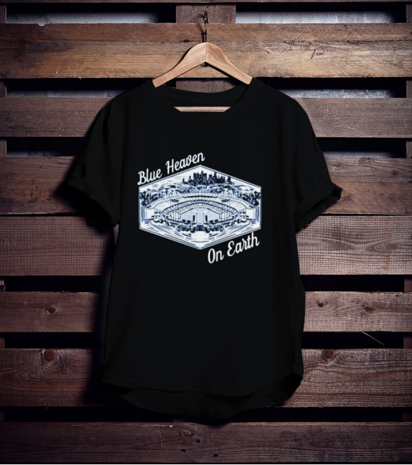 Los Angeles Dodgers Blue Heaven On Earth Stadium Skyline T-Shirt