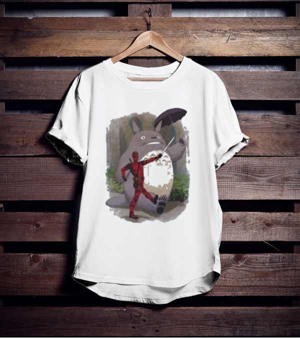 My Neighbor Totoro Deadpool Umbrella Adventure T-Shirt