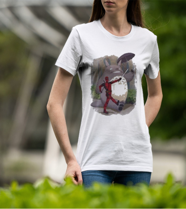 My Neighbor Totoro Deadpool Umbrella Adventure T-Shirt