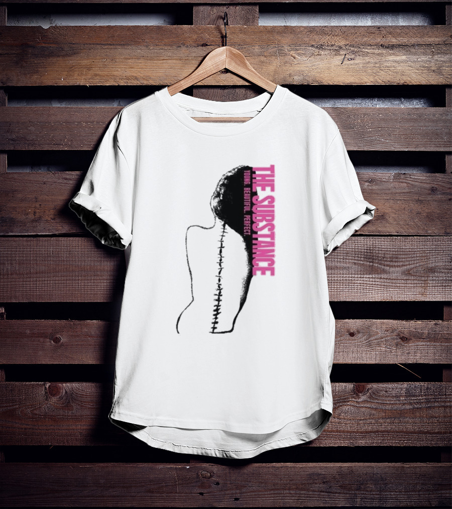 THE SUBSTANCE Young Beautiful Perfect Spine T-Shirt