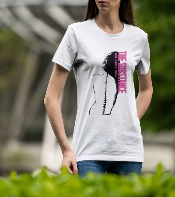 THE SUBSTANCE Young Beautiful Perfect Spine T-Shirt
