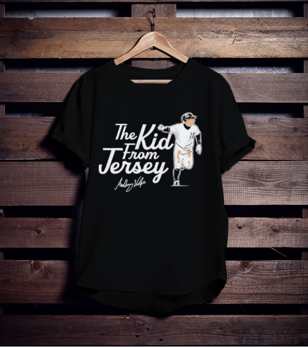 Anthony Volpe The Kid From Jersey Baseball Icon Signature T-Shirt