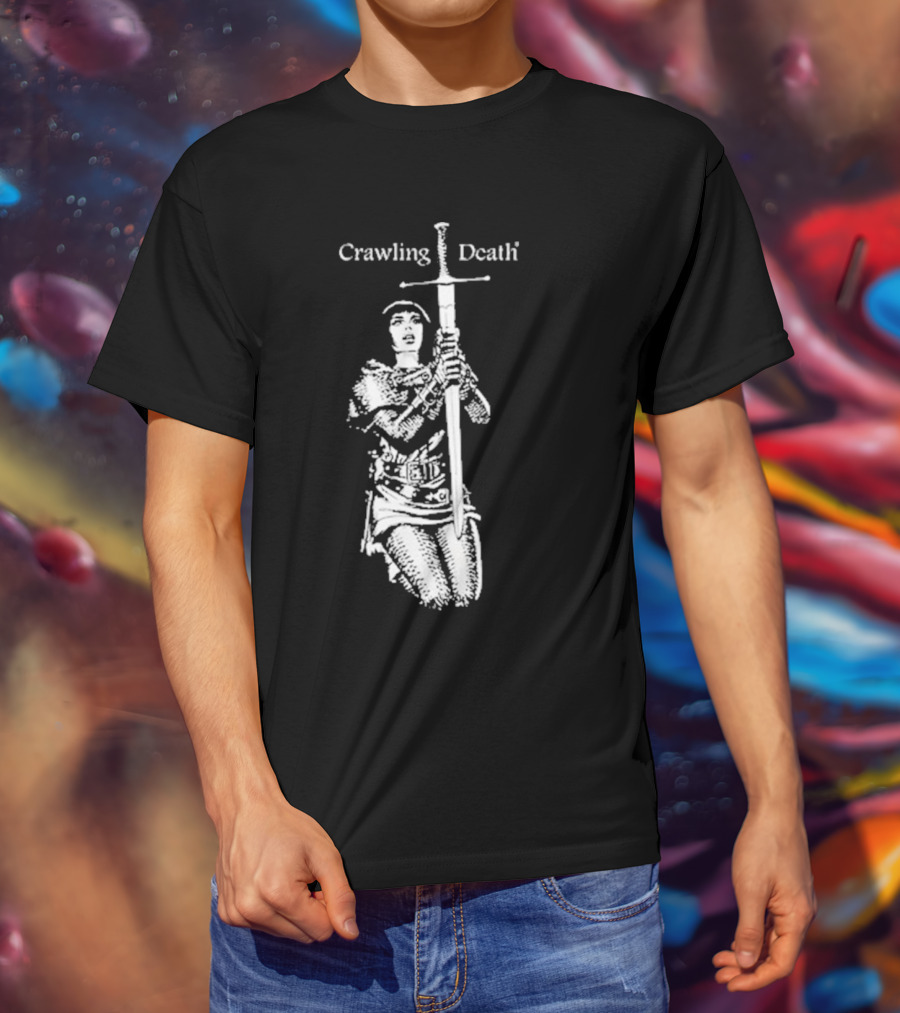 Crawling Death Medieval Warrior With Sword T-Shirt