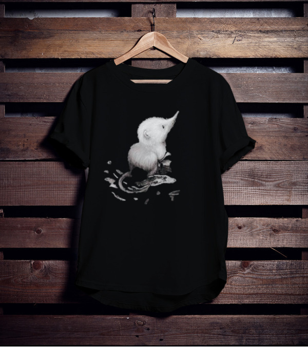Snowflake Little Shrew Reflection On Water T-Shirt