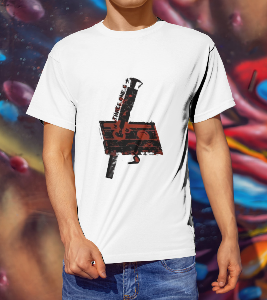 Three One G Records Sound Style Violence Cassette Gun Combination T-Shirt