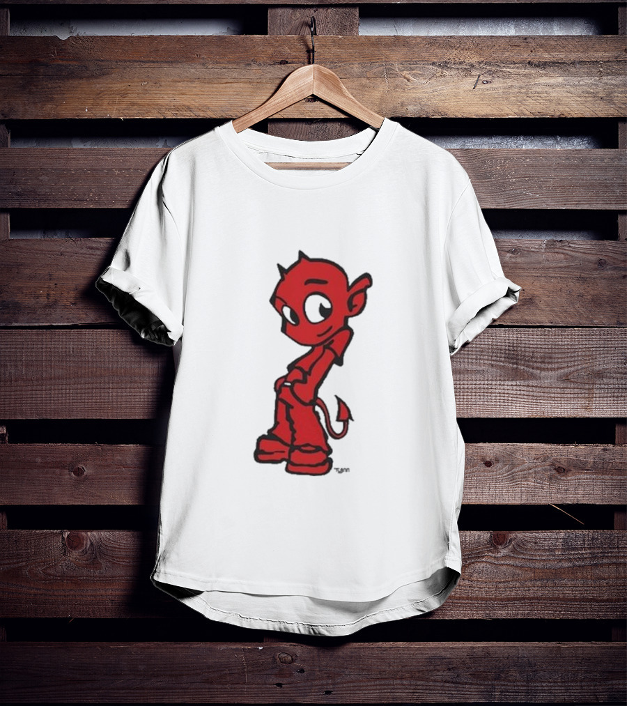 Toro Y Moi Tym Devil Red Cartoon Character T-Shirt