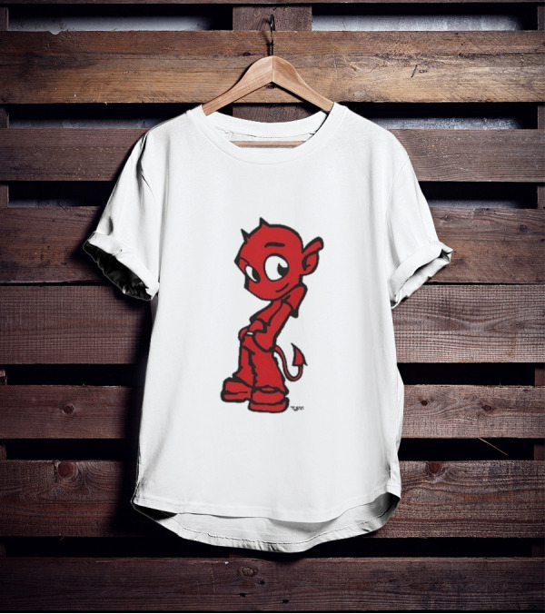 Toro Y Moi Tym Devil Red Cartoon Character T-Shirt